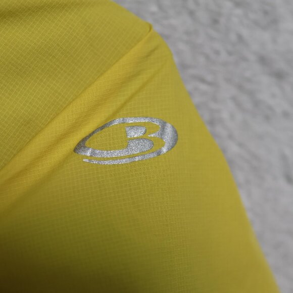 Icebreaker Jacket Mens Medium Yellow Cool-Lite GT Merino Running Windbreaker - Picture 5 of 13